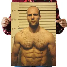 Джейсон стейтем оберточная бумага в винтажном стиле постер из фильма карта домашний декор художественные принадлежности ретро-плакаты и принты декорации