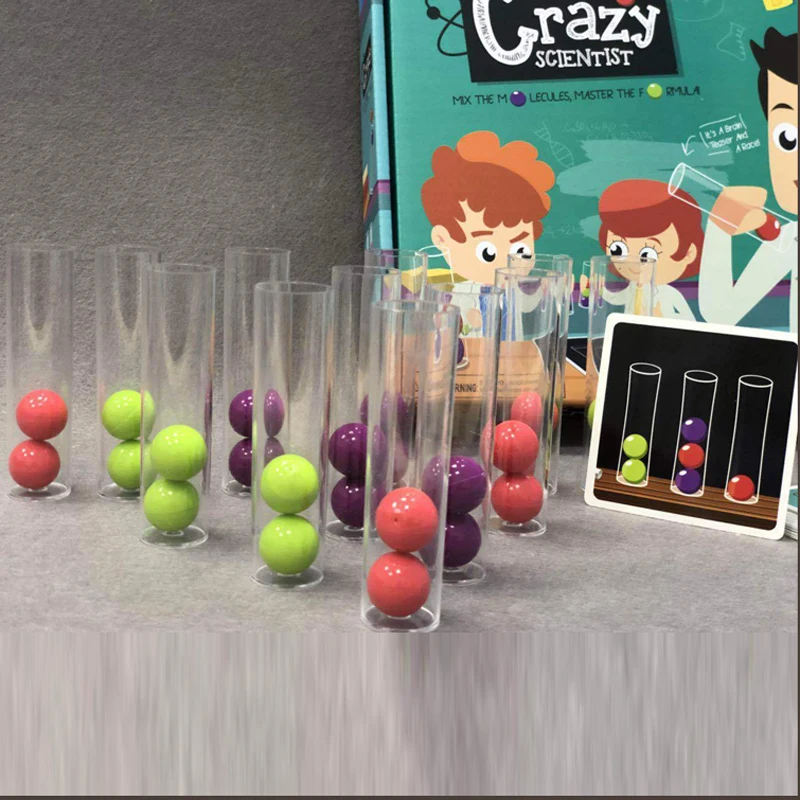 Сумасшедшие учёные игрушки Рождественские Вечерние игры игрушка для рабочего стола игра учёный детский подарок на день рождения технология обучения Тест игрушка-труба