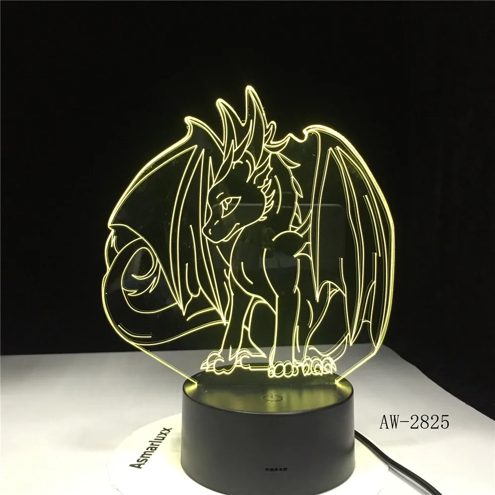 Pokemon Game Evee семейная серия 3D лампа USB мультяшный Ночной светильник LED 7 цветов