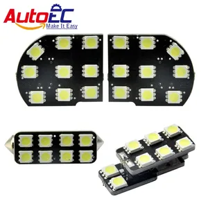 AutoEC 4pcs/set 12V LED Interior Dome Map Reading Light Mirror LED Lights Kit Package Special For Buick Encore #LDK41 AutoEC 4pcs/set 12V LED Interior Dome Map Reading Light Mirror LED Lights Kit Package Special For Buick Encore #LDK41