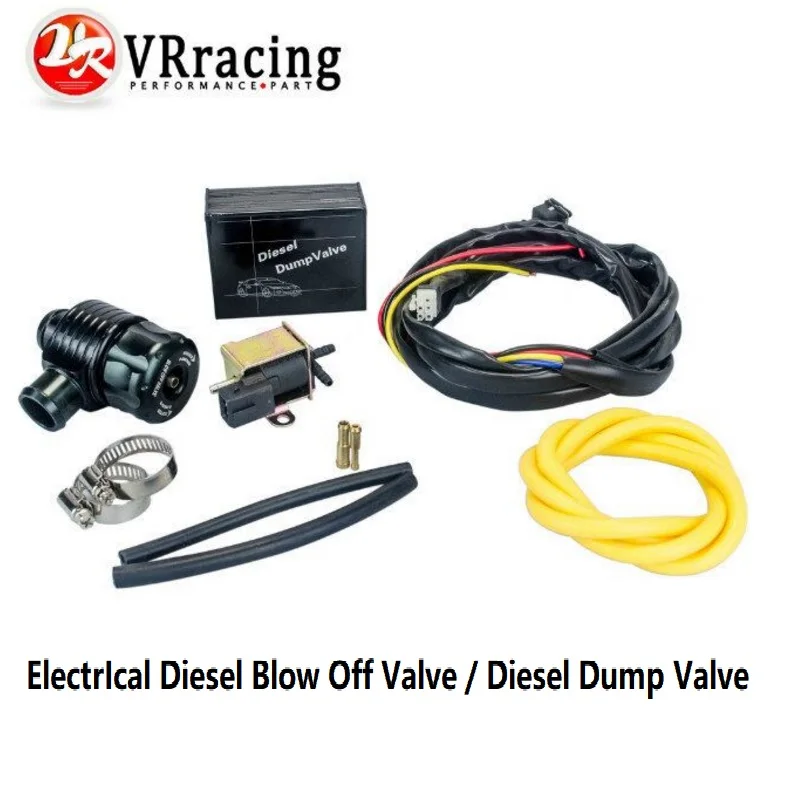 

VR - New ElectrIcal Diesel BLACK Blow Off Valve With Adapter Outside / Diesel Dump Valve / Diesel BOV with Adapter VR5011W+5742