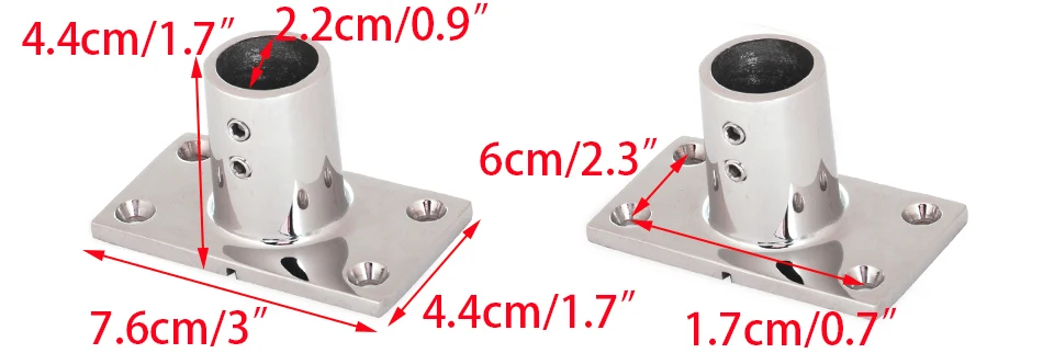 Beler серебро 90 градусов 7/" прямоугольные База Аппаратные средства Нержавеющая сталь яхты корабль судно парусник ручная морские железнодорожные установка