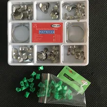 100 шт. зубные матрицы секционные Контурные матрицы полный комплект+ 40 шт. Силиконовые Зубные дополнительные клинья