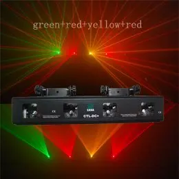 

4 Head 30mW Double Green 80mW Double Red Dmx Stage Lighting Systems Dj Disco Laser Light
