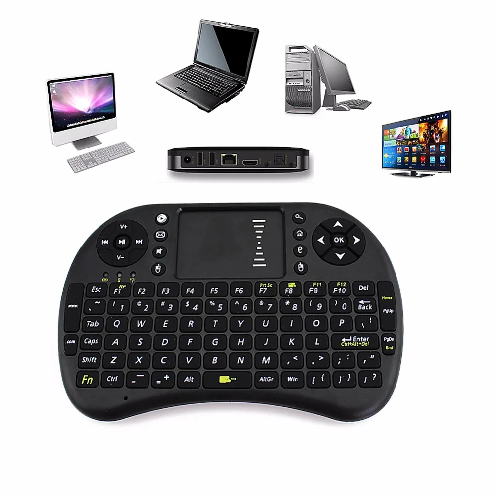 

2.4G Original I8 Mini Wireless Board Keyboard Touchpad Air Mouse Mause Fly Mouse Remote Control for Android Windows TV Box Phone
