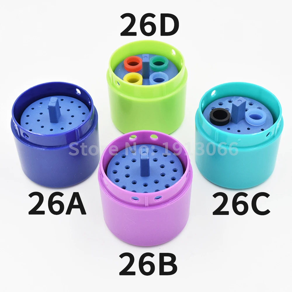 

26 Holes Dental Sterilization Disinfection Holder Block Container Box for Endo Files Gutta Percha Absorbent Paper Points