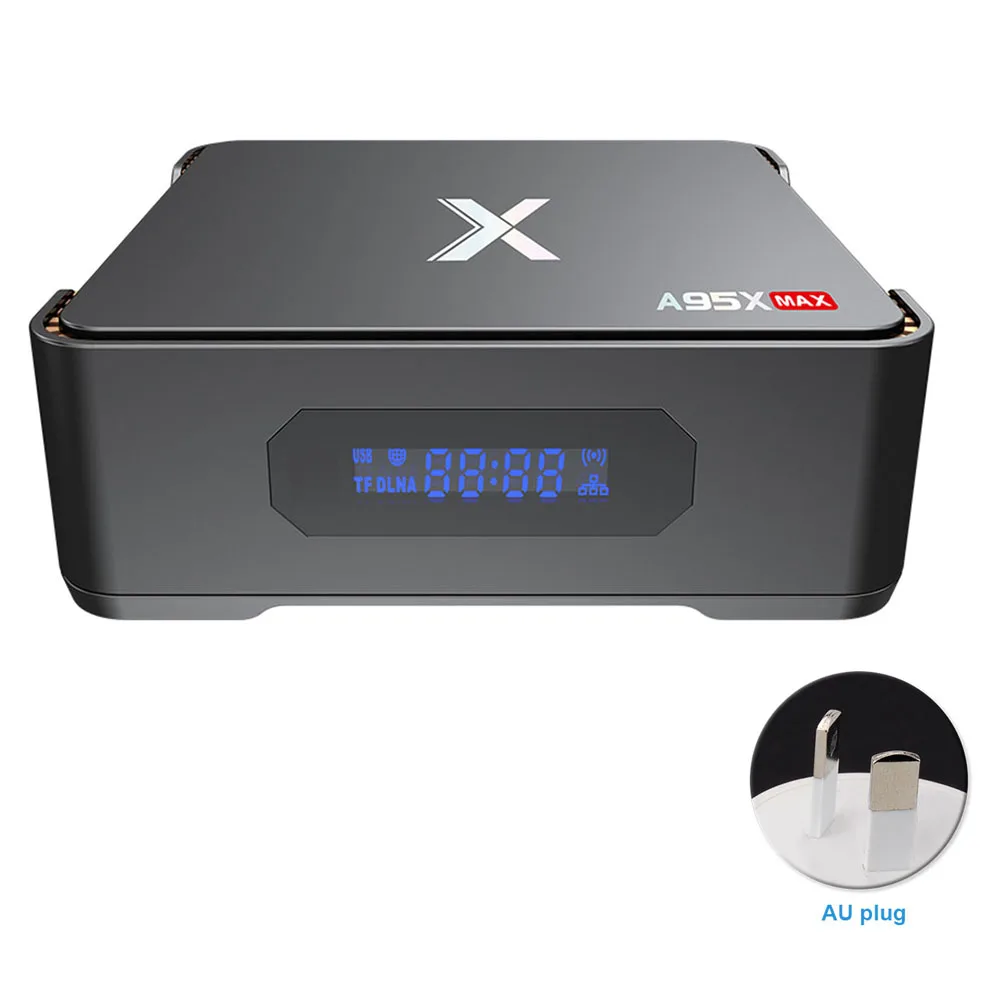

Indoor Home Amlogic With Remote Control Satellite Receiver A95X Set Top Video Recording Durable TV Box Smart WIFI MAX 4G+64G
