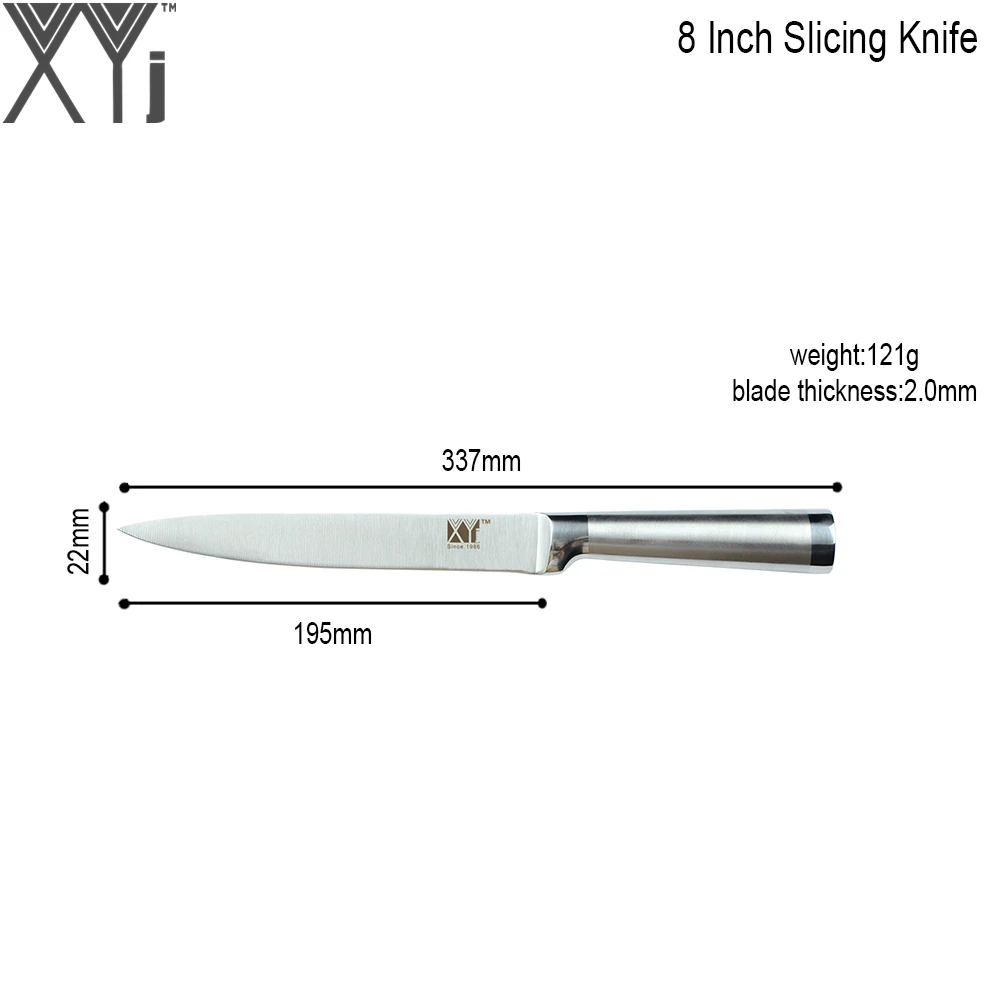 XYj абсолютно кухонные ножи из нержавеющей стали " 8" " 5" 3," кухонный нож эргономичный дизайн нож из нержавеющей стали набор из 5 предметов