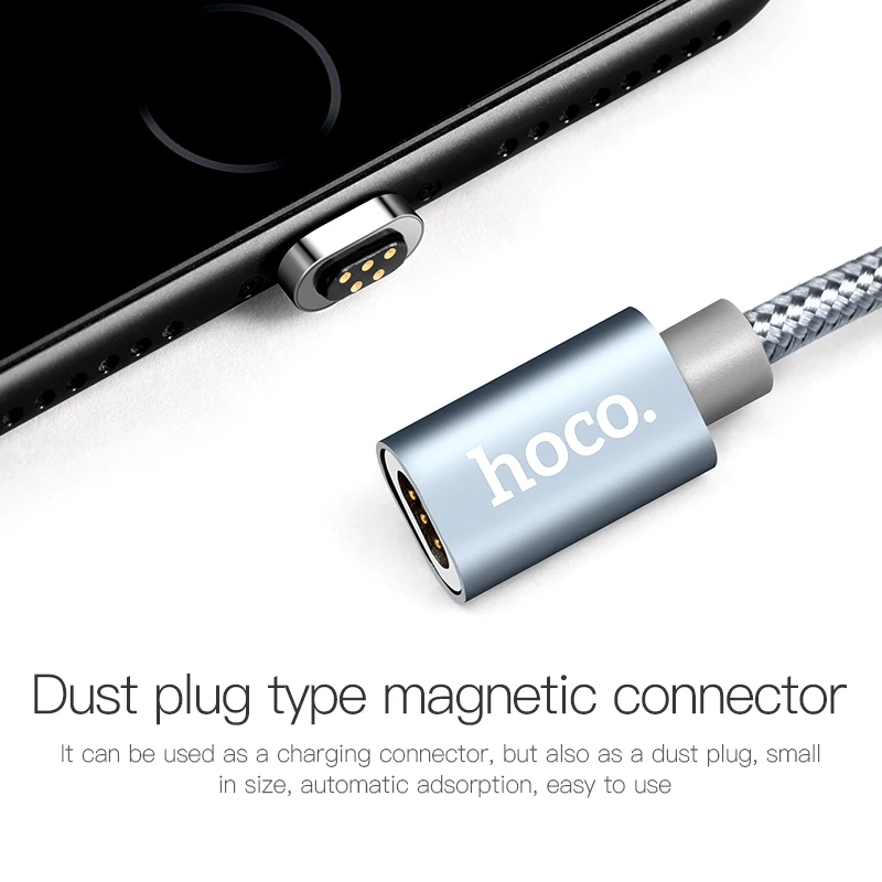 HOCO Магнитный кабель типа C быстрое зарядное устройство usb type-C USB-C зарядное устройство данных Магнитный кабель для Xiaomi huawei LG кабели для мобильных телефонов 1 м