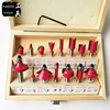 Free Shipping 15Pcs Milling Cutter Router Bit Set 8mm Shank Wood Cutter Carbide Shank Mill Woodworking Engraving Cutting Tools ► Photo 2/5