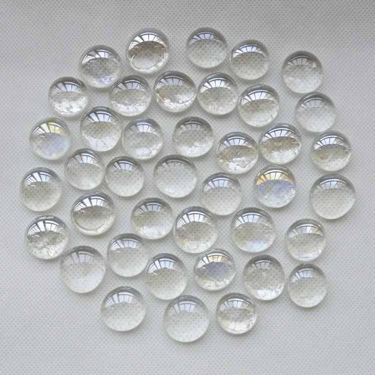 

Бесплатная доставка 80 шт./лот 28-30 мм прозрачные стеклянные плоские бусины для жилых помещений настенные аквариумные камни