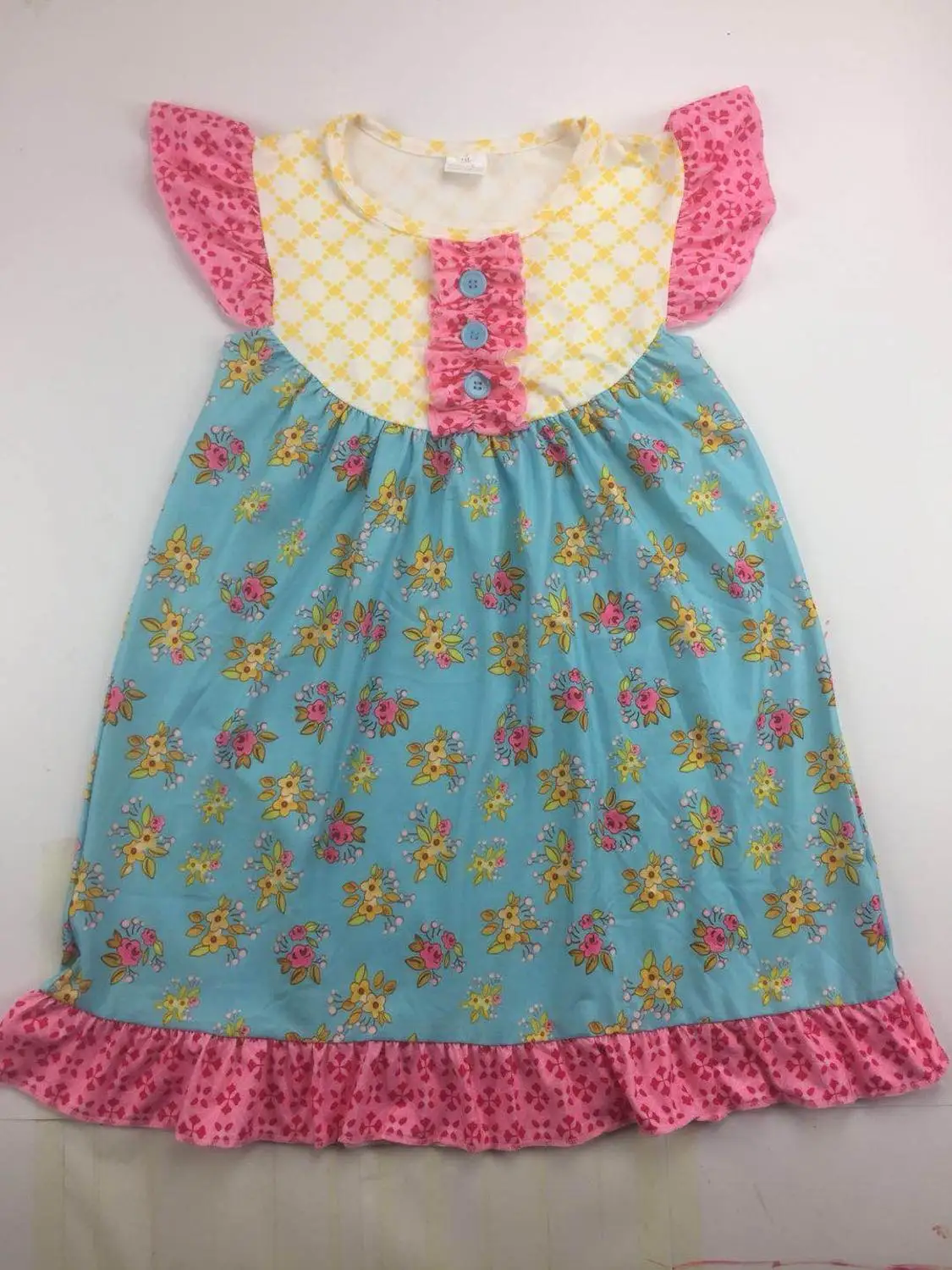 latest summer baby girl sleeve flower dress hot sale kids frocks-in ...