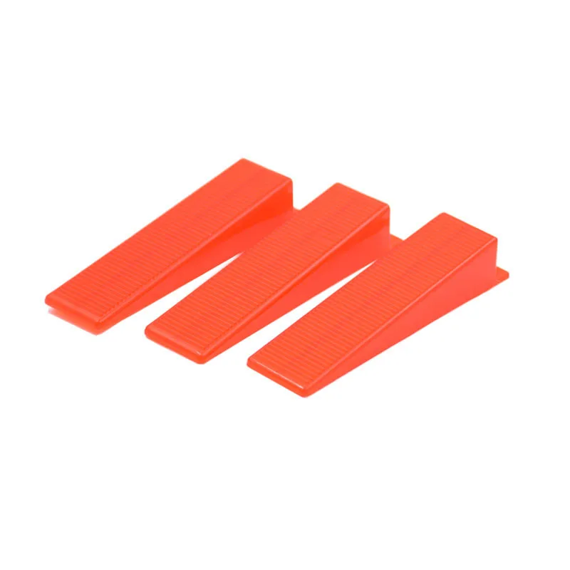 

100pcs / Set Plastic Wall Floor Tile Leveling System Wedges For Tile Spacer Installation Tools Alignment Lippage System Red