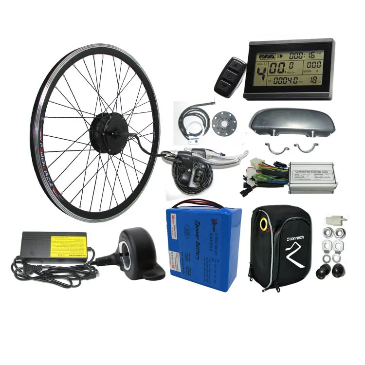 Flash Deal 36V 250W 350W 500W electric bike kit e bike conversion kit with 36V 13Ah lithium battery bicycle engine kit LED LCD display 1