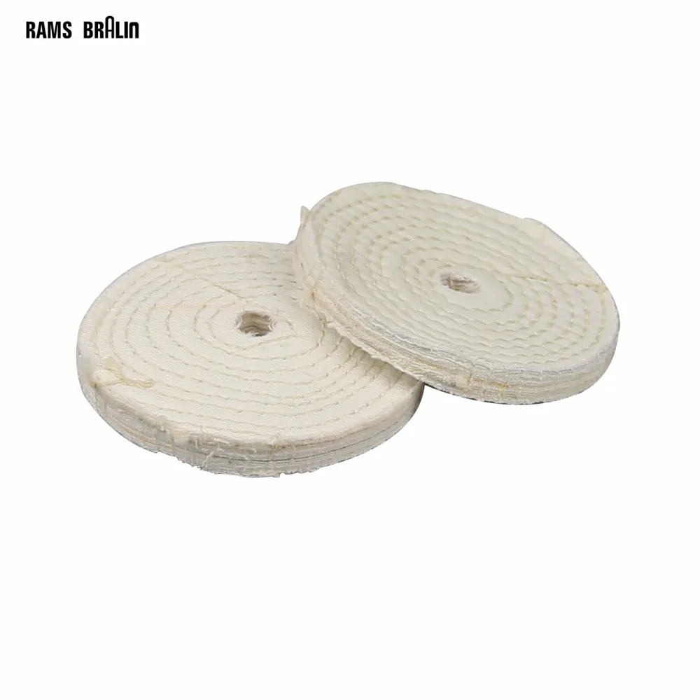 10 pieces 100*10*10mm Hard Polishing Cloth Wheel White Stitch Cloth
