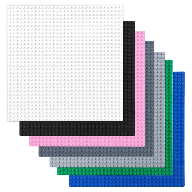

NEW Colorful Single Side 25*25CM 32*32 Dots Base Plate For Small Blocks Baseplate DIY Toys For Children Compatible with Legoed