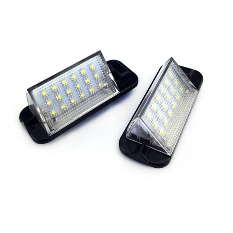 

For BMW E36 3 Series 1992-1998 For 318i/320i/M3 2Pcs White Error Free Auto License Plate Light 18 LED 3528SMD Lamps