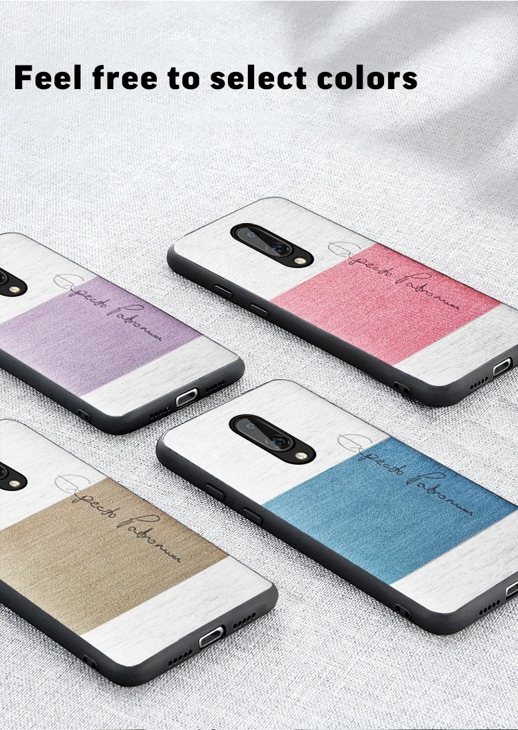 Для Oneplus 7 Чехол Mofi для Oneplus 7 Pro чехол задняя крышка губка хлопковая ткань мягкий коричневый фиолетовый розовый для One Plus 7 Oneplus7 Pro