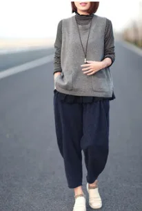 Женский свитер с мехом мягкий пуловер в стиле ретро хиппи и бохо|pullover sweater women|fur