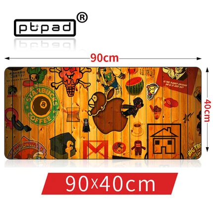 

pbpad store 900*400mm Laptop Gaming Mouse Pad Locking Edge Non-slip creative mousemats computer keyboard mousepad for office
