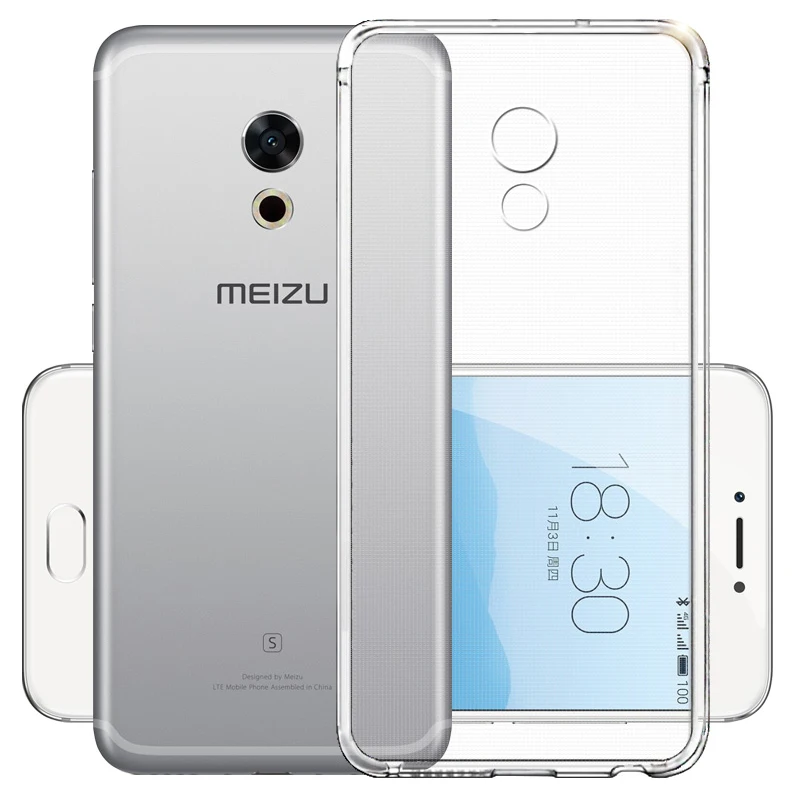 Силиконовый ТПУ чехол для Meizu M6 M5 M3 M2 Note M5S M5C Pro 7 Plus 6 5 U10 M3S Mini M3E U20 MX6 MX5 Max прозрачный |