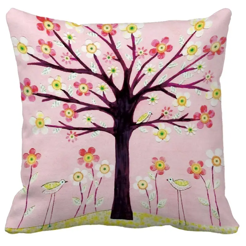 Style Tree Cushion Cover Nordic Simple Geometric Decorative Throw Pillows Cushion Covers for Sofa Polyester Cotton