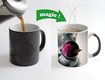 

Cool Cat Color Changing Magic Heat sensitive Tea Cup Coffee Mug