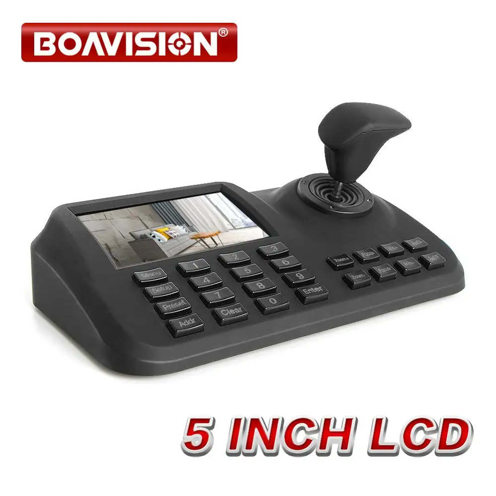 CCTV Joystick Keyboard Controller 5/"LCD Screen Onvif 2.4 for IP Speed PTZ camera