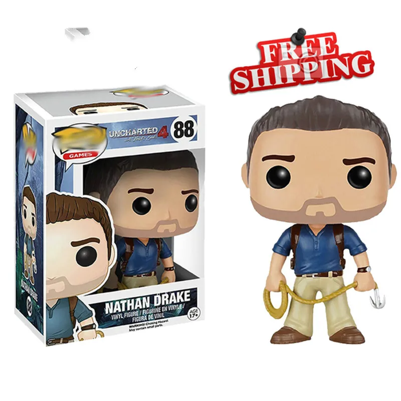 

Action Uncharted 4 Nathan Drake Figurine Shine PVC Model Toys Collection Gift with Original Box Free Shipping Nathan Drake