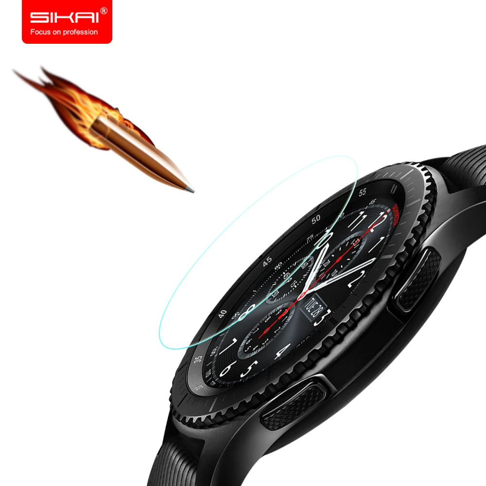 SIKAI 3 шт Закаленное стекло протектор экрана для samsung gear S3 Классическая пленка
