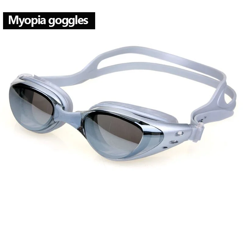 

350 Degrees Professional Silicone Myopia Swimming Goggles Anti-fog UV Swimming Glasses With Earplug Diopter Sports Eyewear New