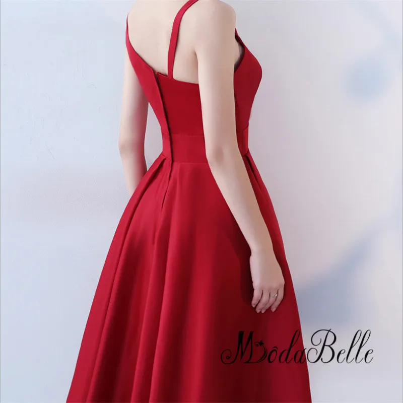 Modabelle асимметричное бальное платье с коротким рукавом вечерние платья 2018