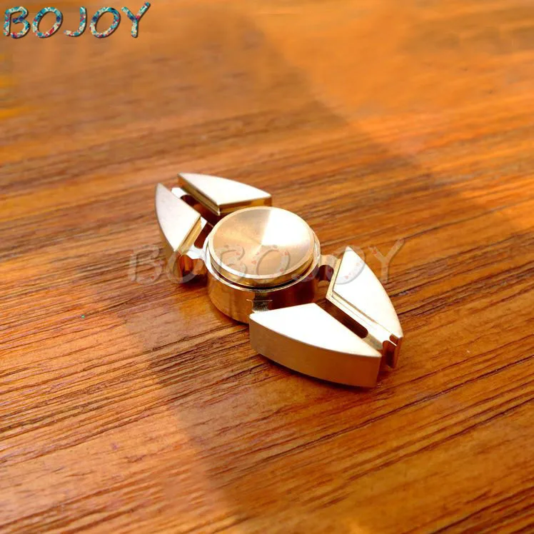 EDC finger spinner Tri-Spinner с узором «непоседы», ручной Спиннер, медный фиджет, Спиннер, металлические взрослые с синдромом СДВГ, детские развивающие игрушки