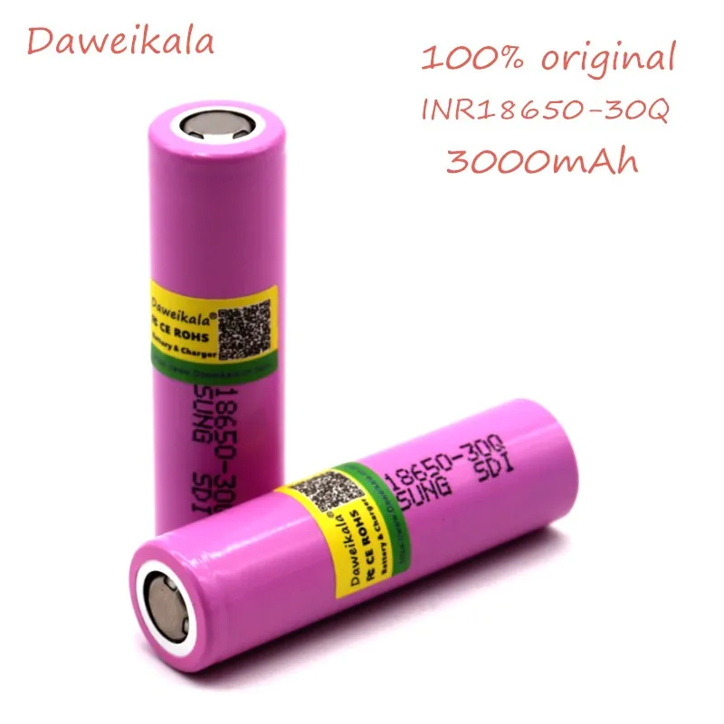 Daweikala для samsung 18650 аккумулятор 3000 мАч INR18650-30Q 20A литий-ионный аккумулятор для электронной сигареты