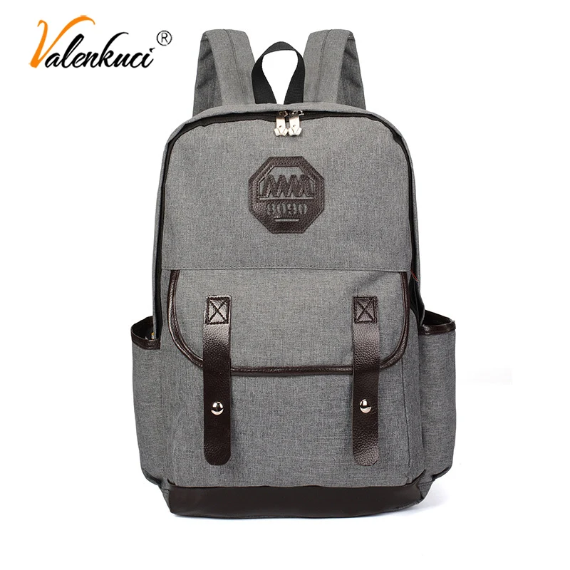 

15.6 inch laptop backpack men women waterproof canvas large capacity backpacks school bags for teenage girls mochila feminina