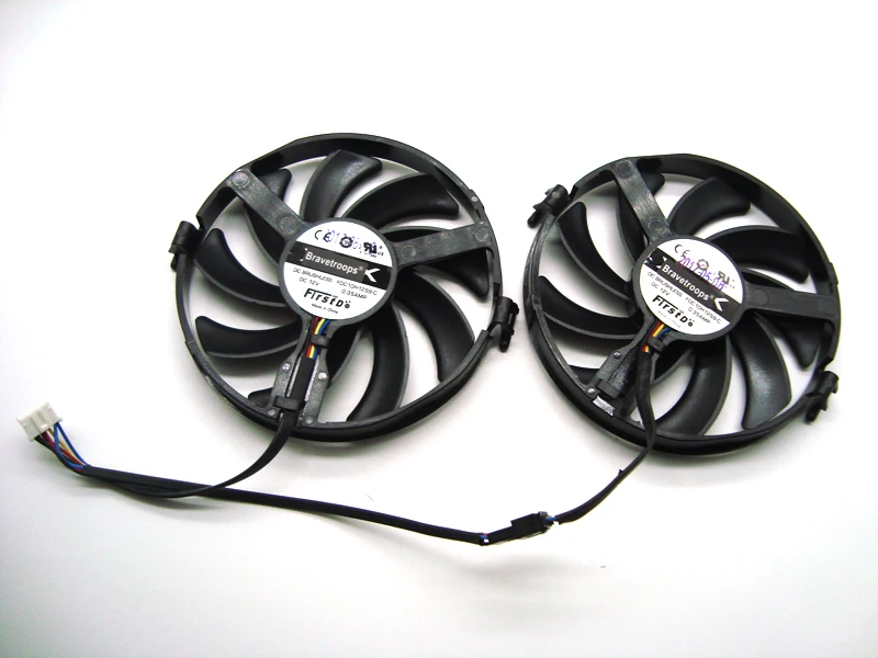 Охлаждающий вентилятор для графической карты XFX R9 370 380 12 В постоянного тока 4