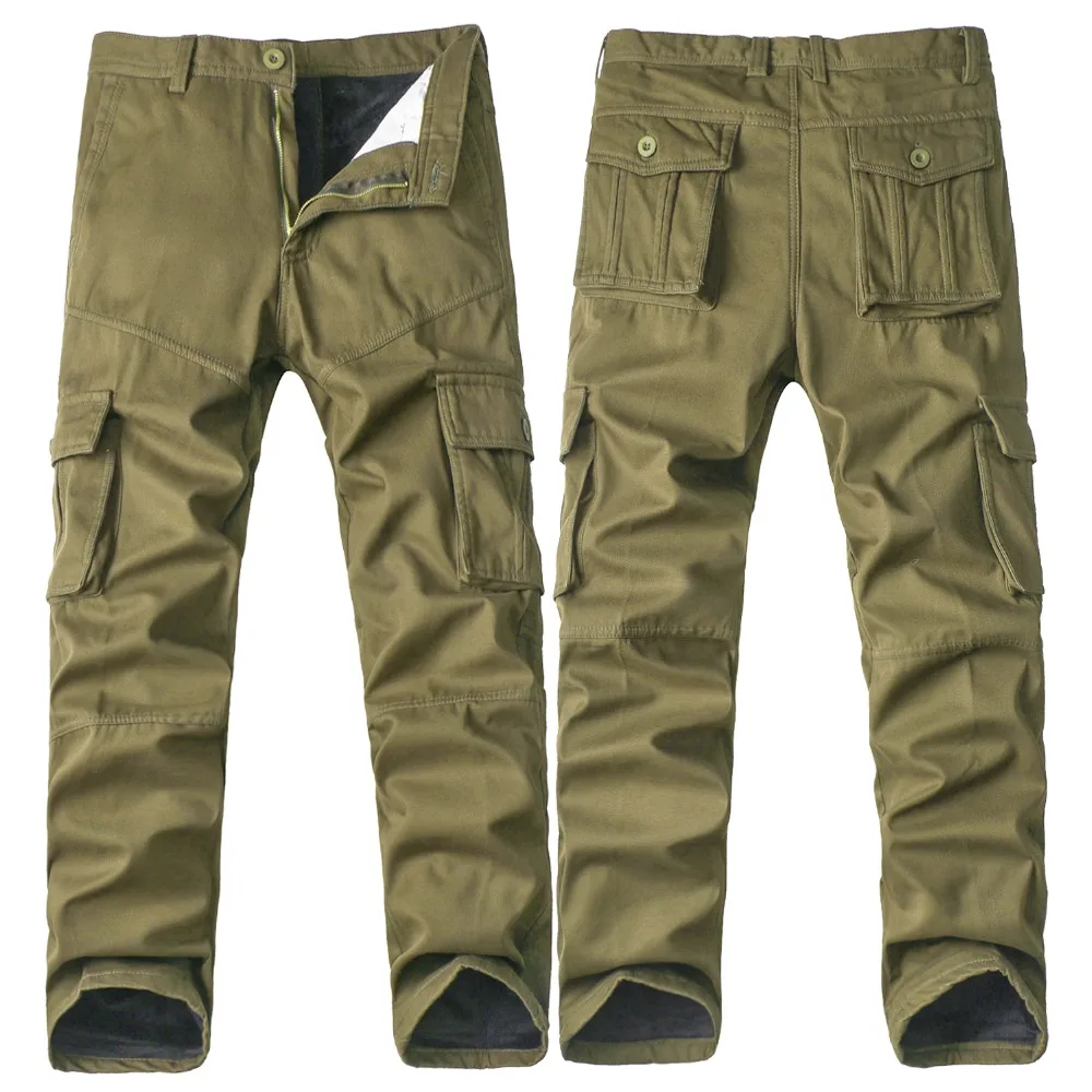 New Men's Winter Tactical Pants Military Casual Cargo Pants Male