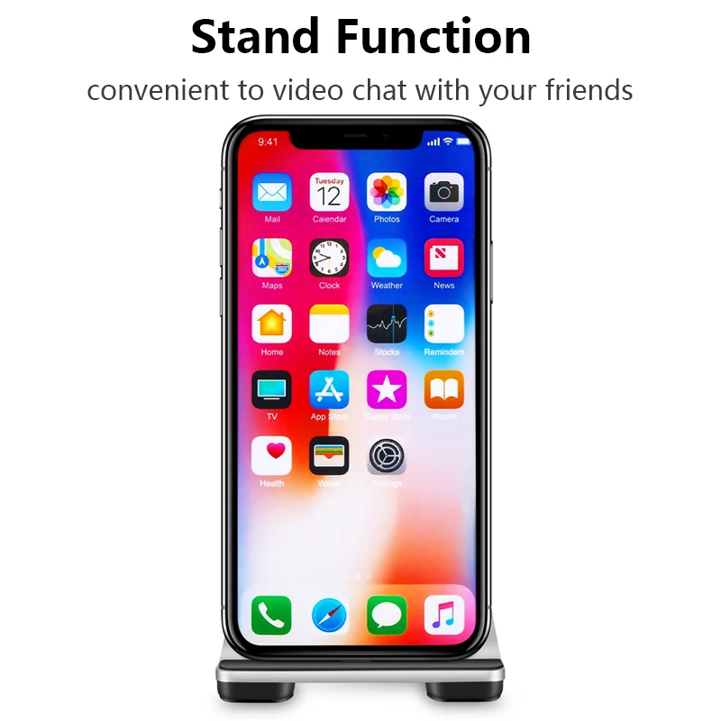 Беспроводное зарядное устройство для iPhone XS Max XR 8 Plus Samsung S9 настольное портативное