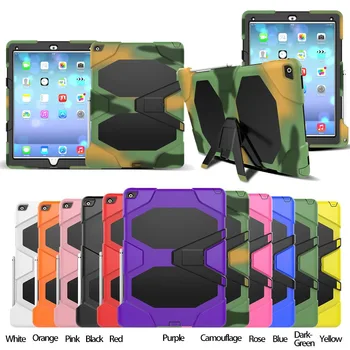 

life Heavy Duty Case Three Layer Armor Defender Full Body Protective Cover Kickstand Screen Protector for Apple iPad Pro 12.9''