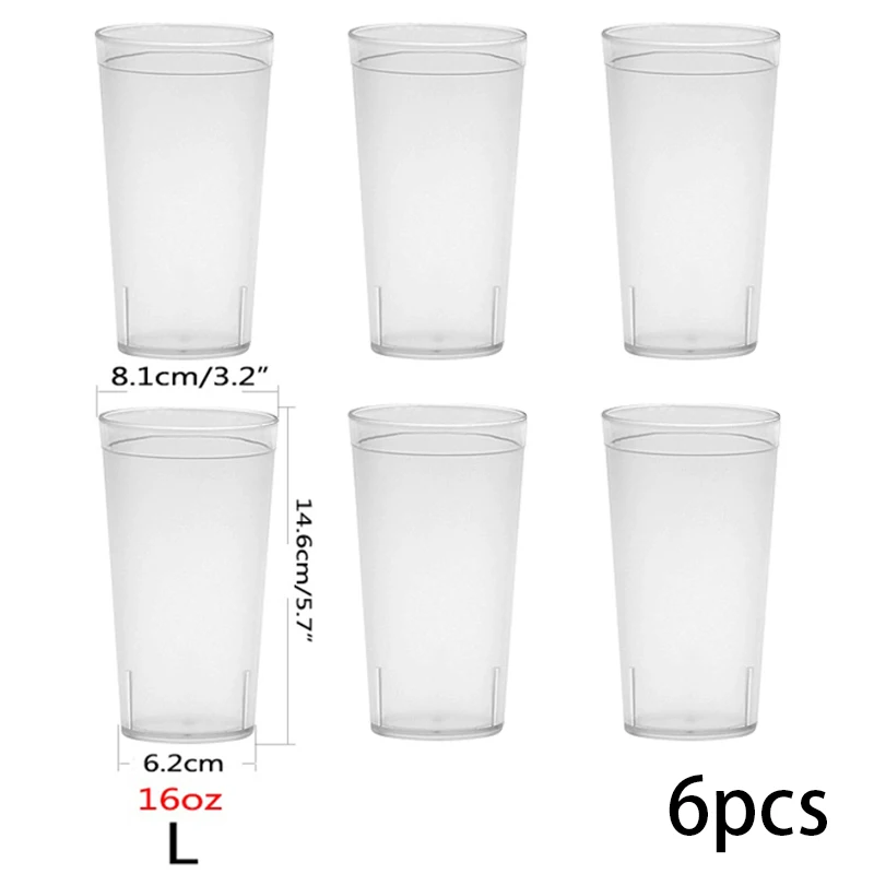 White 16 oz Plastic Cups