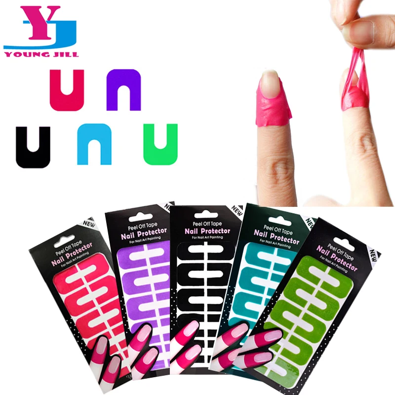 10pcs/Lot New Finger Sticker Easy Fast Clean Polish UV Gel Palisade