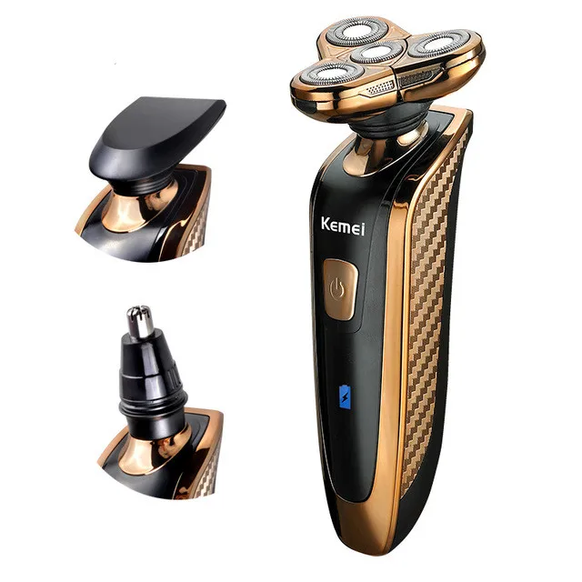 2016 Golden original kemei shaver Mens electric shaver rechargeable for