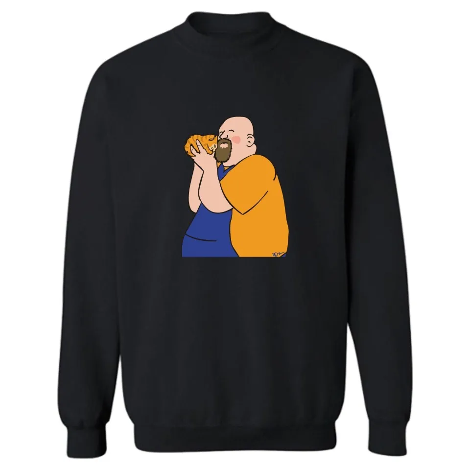 Father-in-law with Cat Sweatshirts Men Sweatshirt for Men auturm winter pullover Hoodies and Sweatshirt Hoodies for Men Clothing