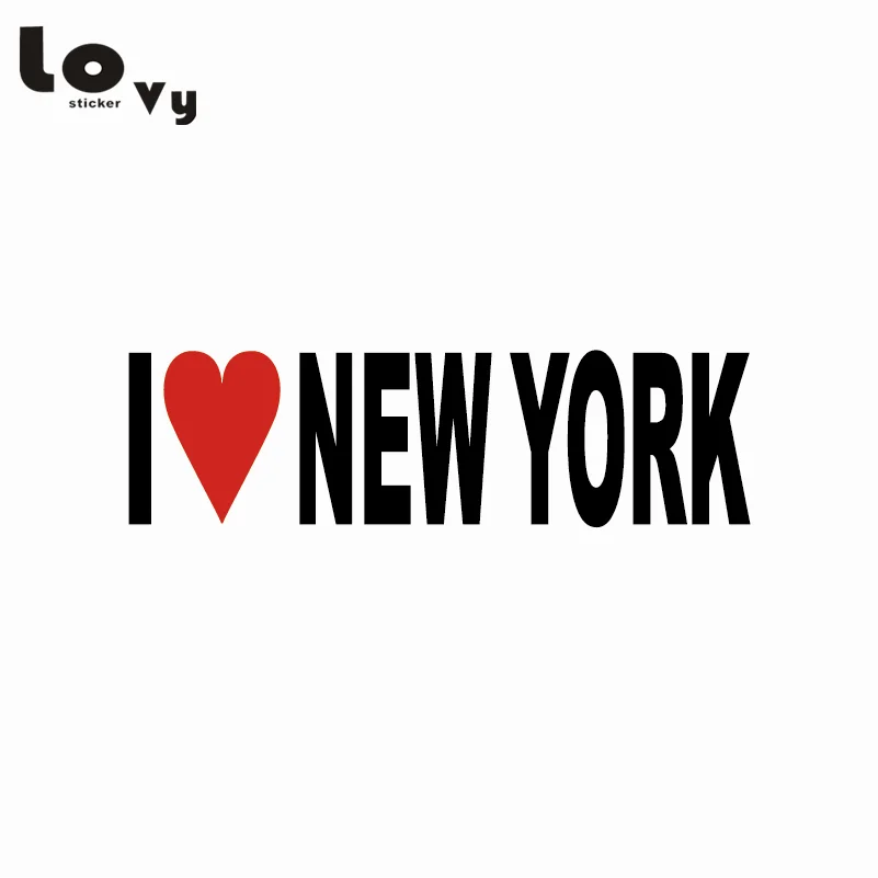 

I Love New York Car Sticker Personality Text Vinyl Decal Car Window Body Decor