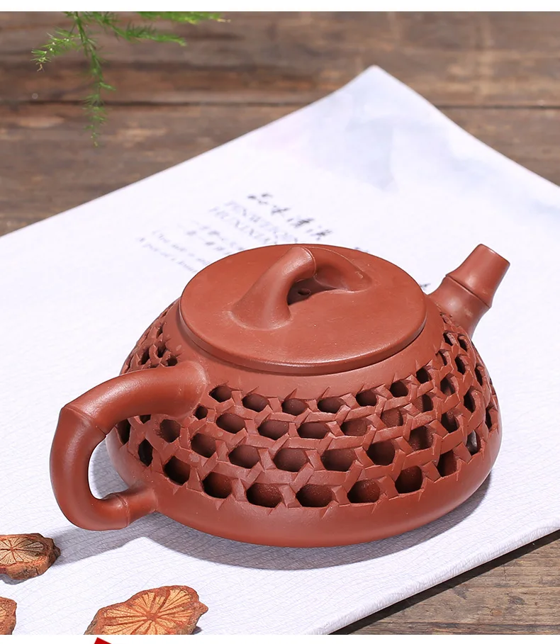 PINNY 150 мл фиолетовая глина yixing полые "Shi Piao" чайник Da Hong Pao Zi Sha Mud Китайский кунг-фу чайный сервиз Ретро посуда для напитков