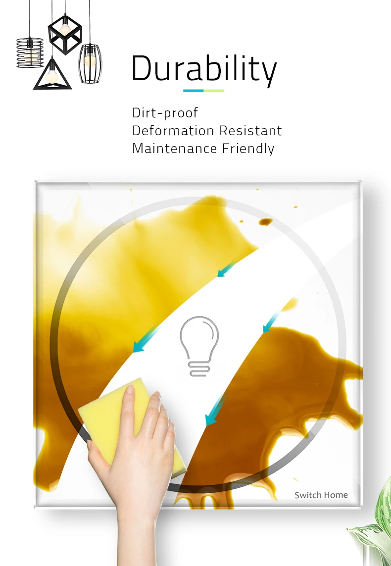 WIFI smart touch switch, Wireless Remote Control wifi Switch, Glass panel touch light Switch, Smart Sensor Wall light switch (17)