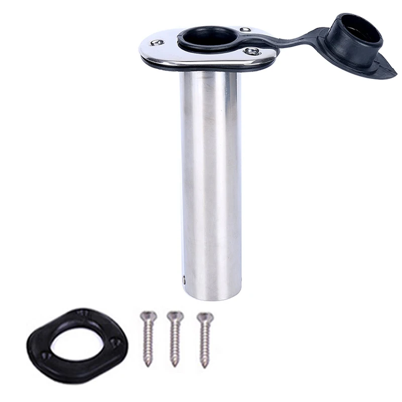 

Fish Pole Fishing Rod Holder Flush Mount Stainless Steel Fishing Pole Stand Bracket Fishing accessory Tackle tool