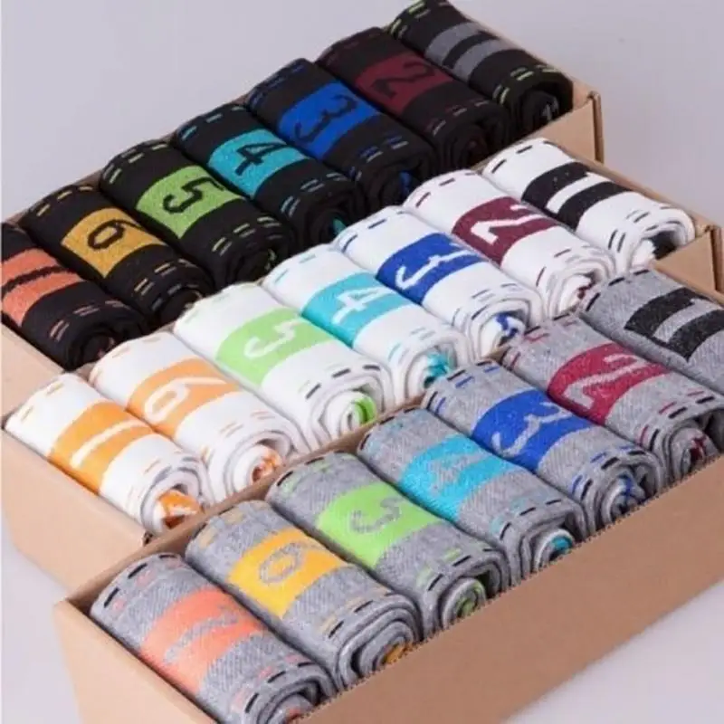 

7 Pairs /Set New Men's Socks Casual Cotton Socks Ankle Week breathable Sport Socks 7 days Socks One Day One Pair