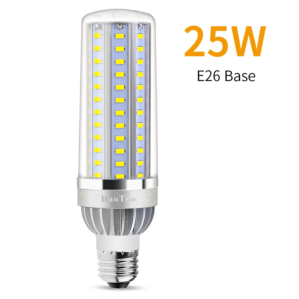 

25W Led Corn Lamp E26 Corn Energy Saving Epistar/Crystal photoelectric SMD5730 LED Chip Patch Spiral Fan Corn Lamp Street Lamp