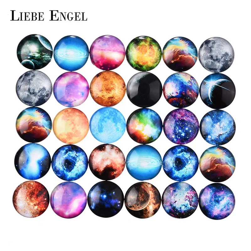 10pcs Cabochons Mixed Handmade Photo Glass Spacers Jewelry Findings Accessories
